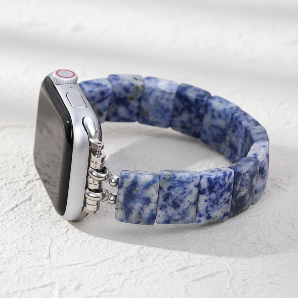 Pulseira Elástica de Sodalita Azul Horizonte para Apple Watch