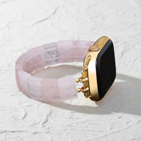 Pulseira elástica de quartzo blush para Apple Watch