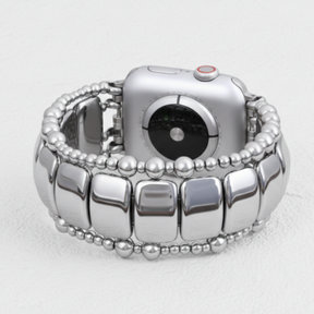 Pulseira Elástica Platinum Noir para Apple Watch