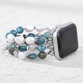 Pulseira Elástica Platinum Noir para Apple Watch