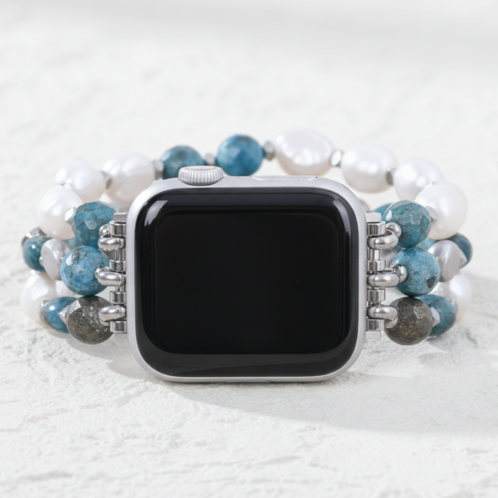Pulseira Elástica Platinum Noir para Apple Watch