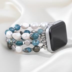 Pulseira Elástica Platinum Noir para Apple Watch