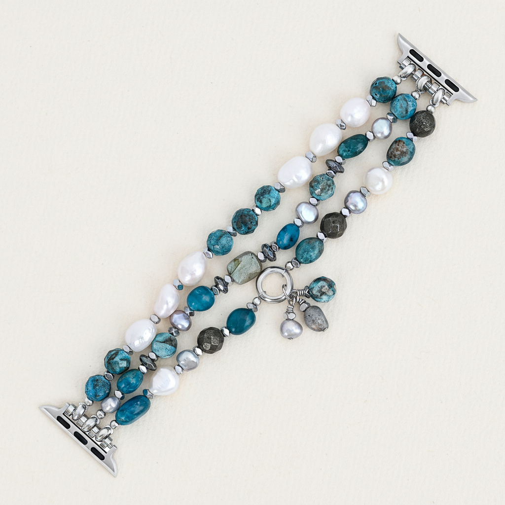 Pulseira Elástica Platinum Noir para Apple Watch