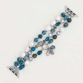Pulseira Elástica Platinum Noir para Apple Watch