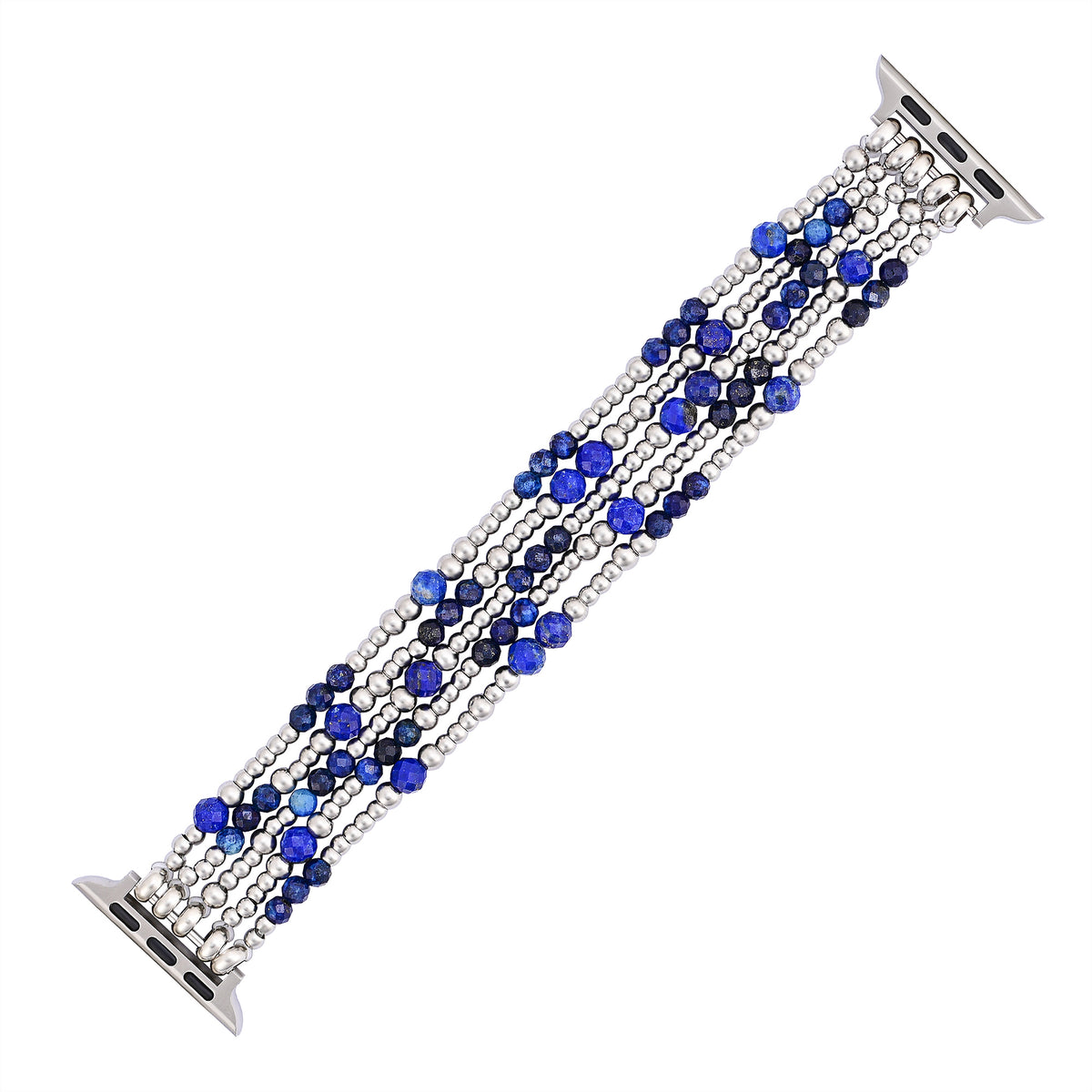 Pulseira Elástica Prateada Azure Serenity para Apple Watch