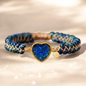Pulseira de Coração de Opala Amizade Eterna
