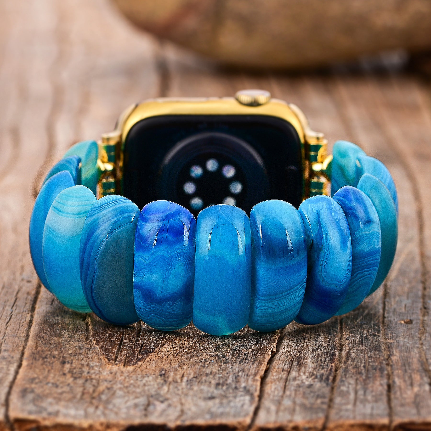 Pulseira de Apple Watch de Agata Lagoa Azul