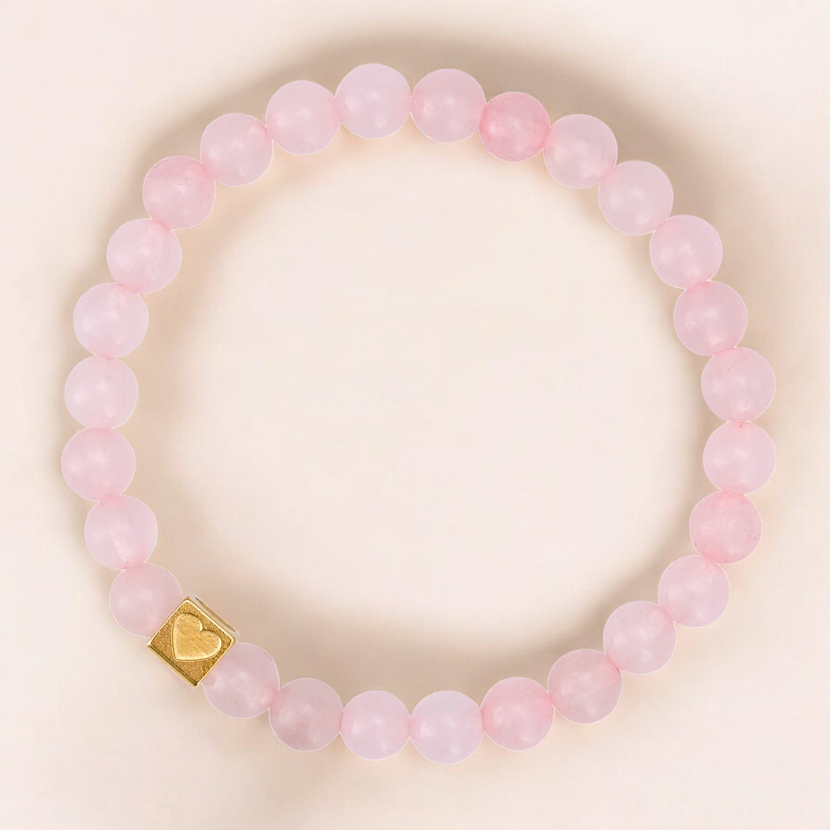 Pulseira de Contas de Amor Douradas de Dia dos Namorados