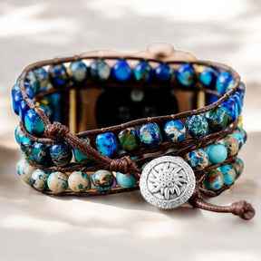 Pulseira Graceful Blue Jasper para Apple Watch