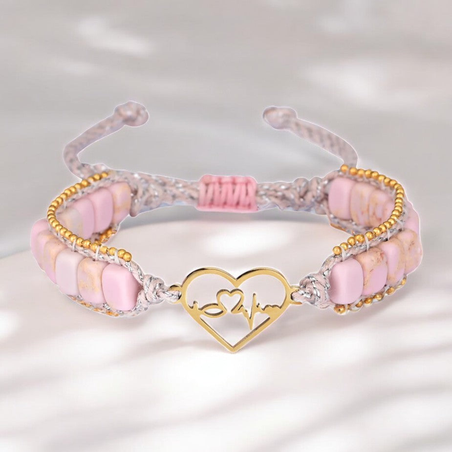 Pulseira de Amor Batimento Cardíaco de Dia dos Namorados