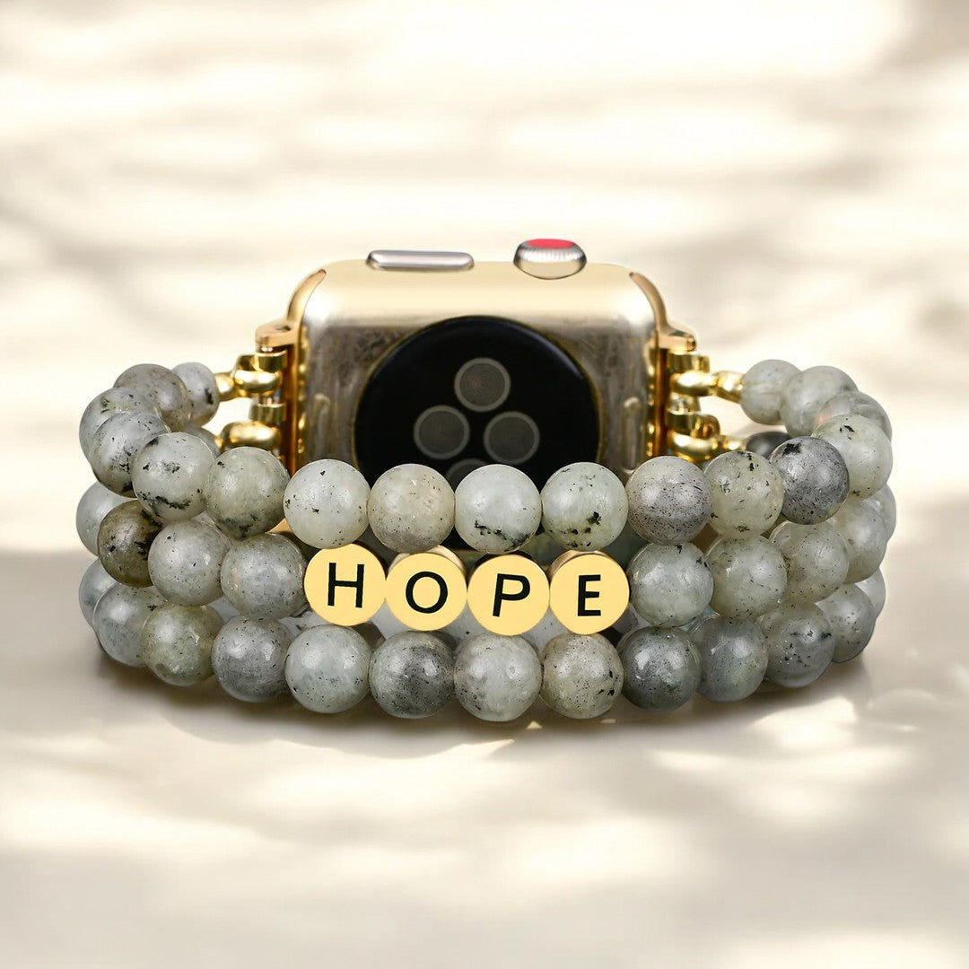 Pulseira Apple Watch Labradorite Esperança Inspiração