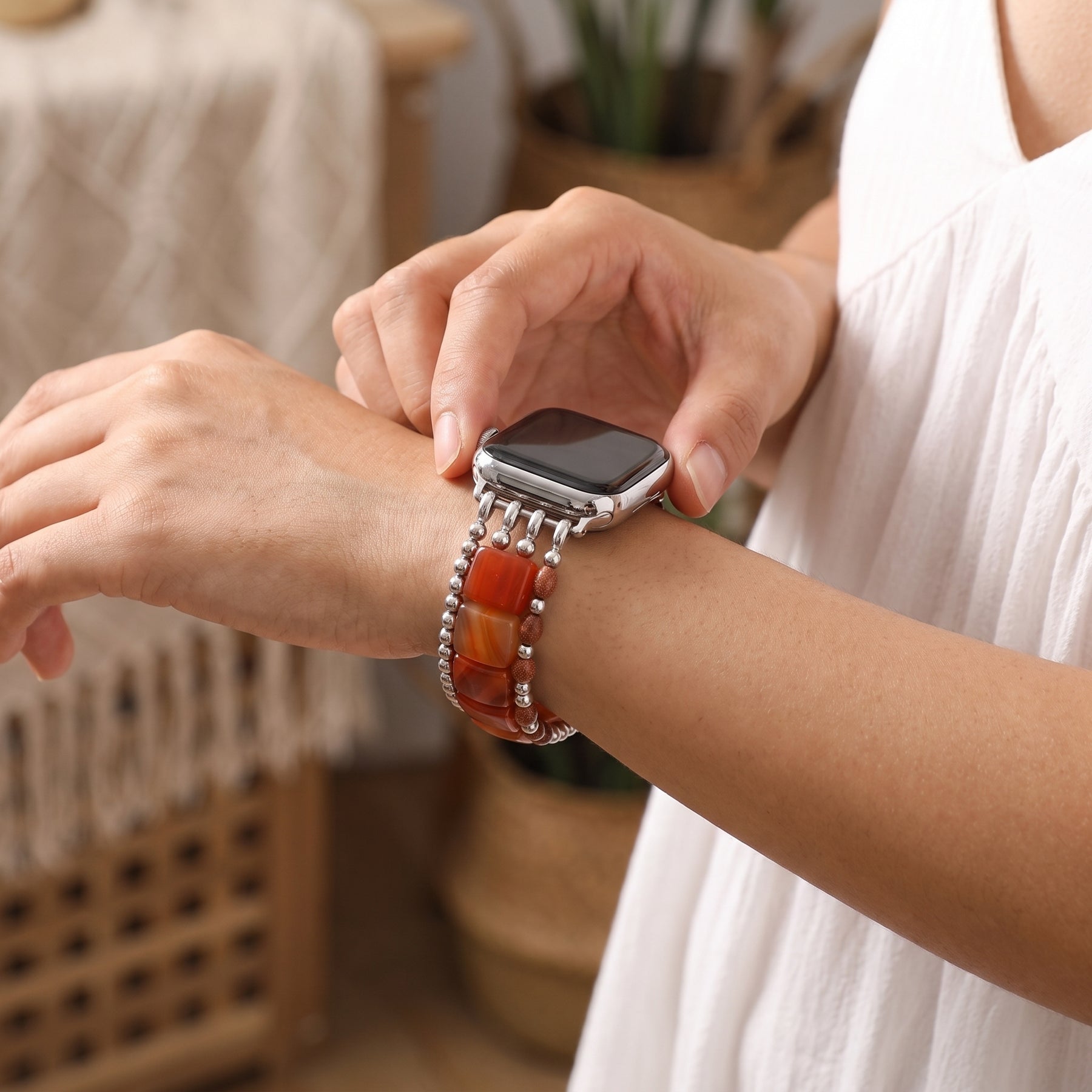 Pulseira elástica para Apple Watch Violet Hour Amethyst