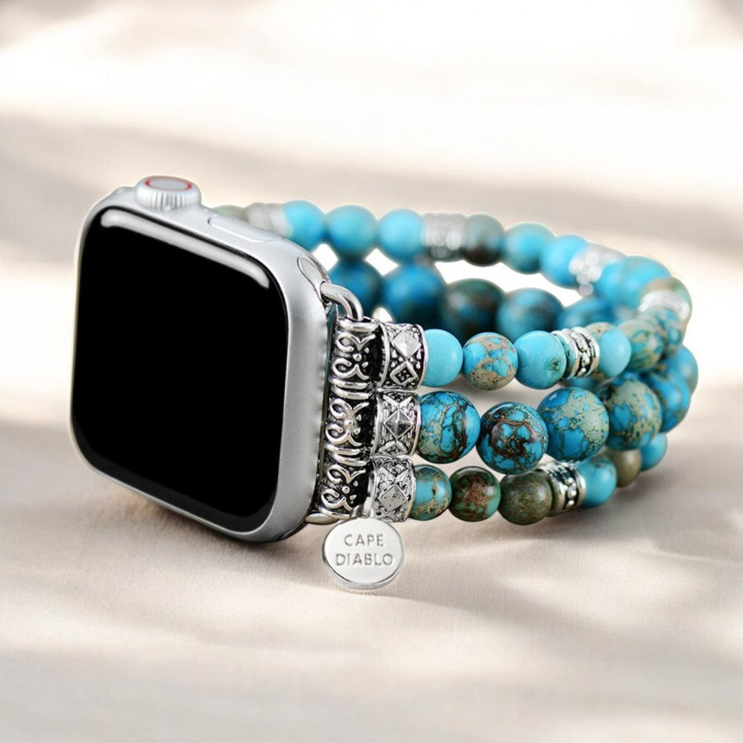 Pulseira elástica para Apple Watch em jaspe imperial