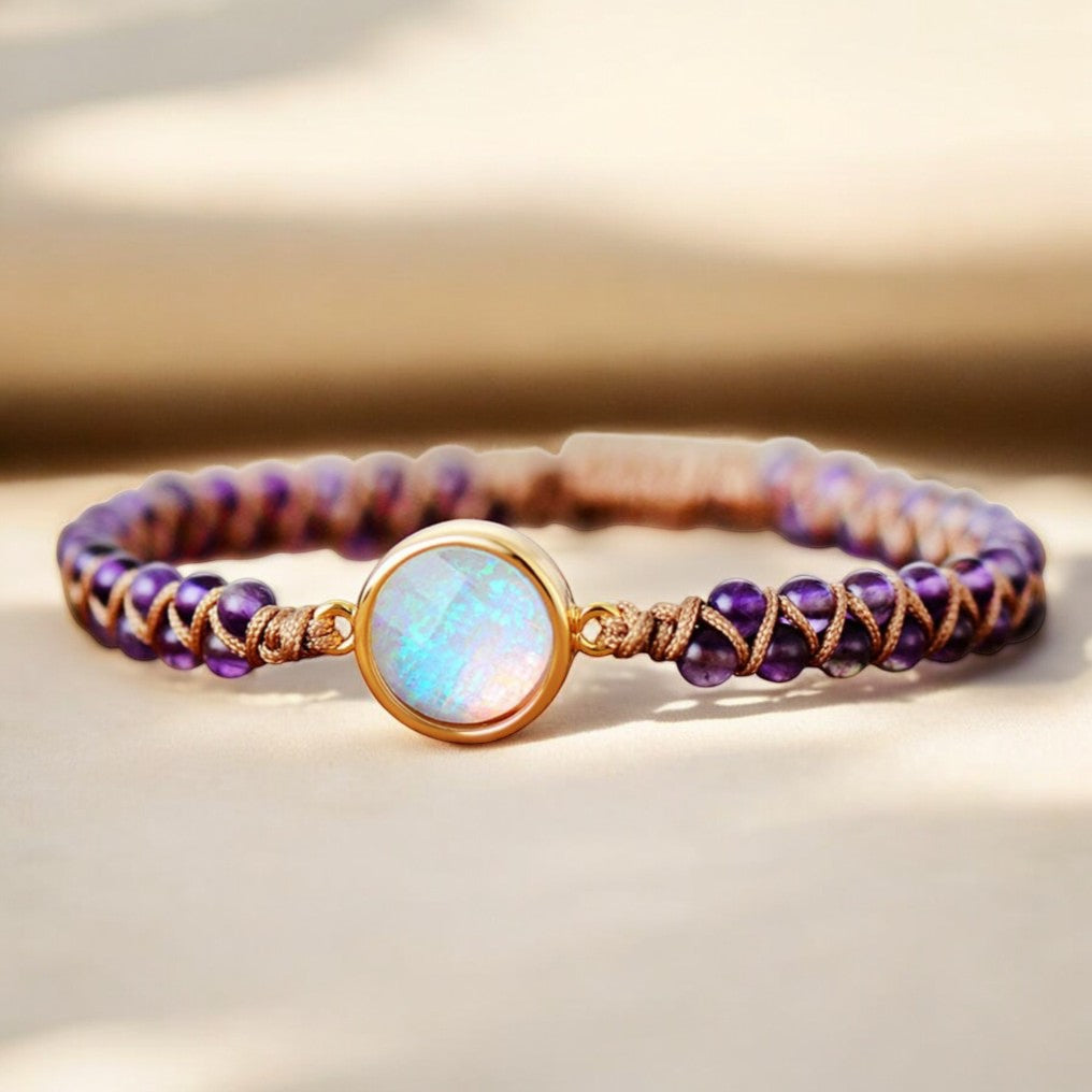 Pulseira de cura intensa de ametista
