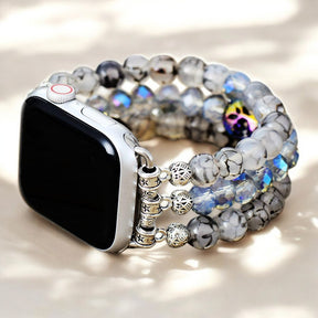 Pulseira elástica de cristal labradorita para Apple Watch