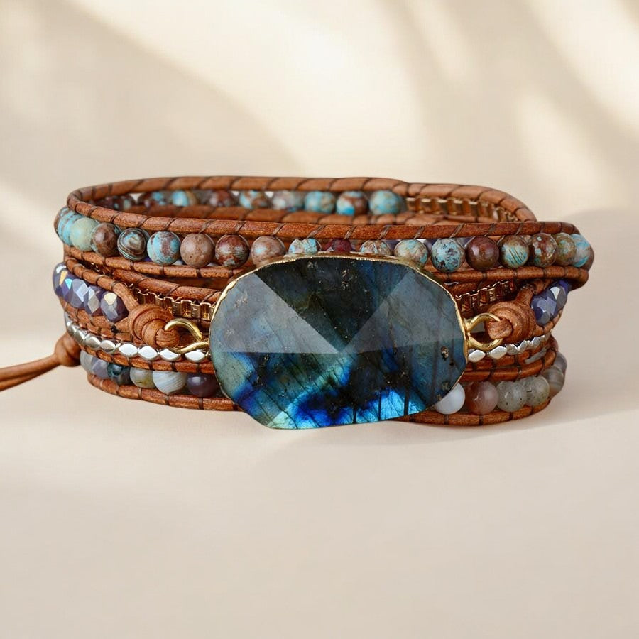 Pulseira Envolvente Labradorita Viajante