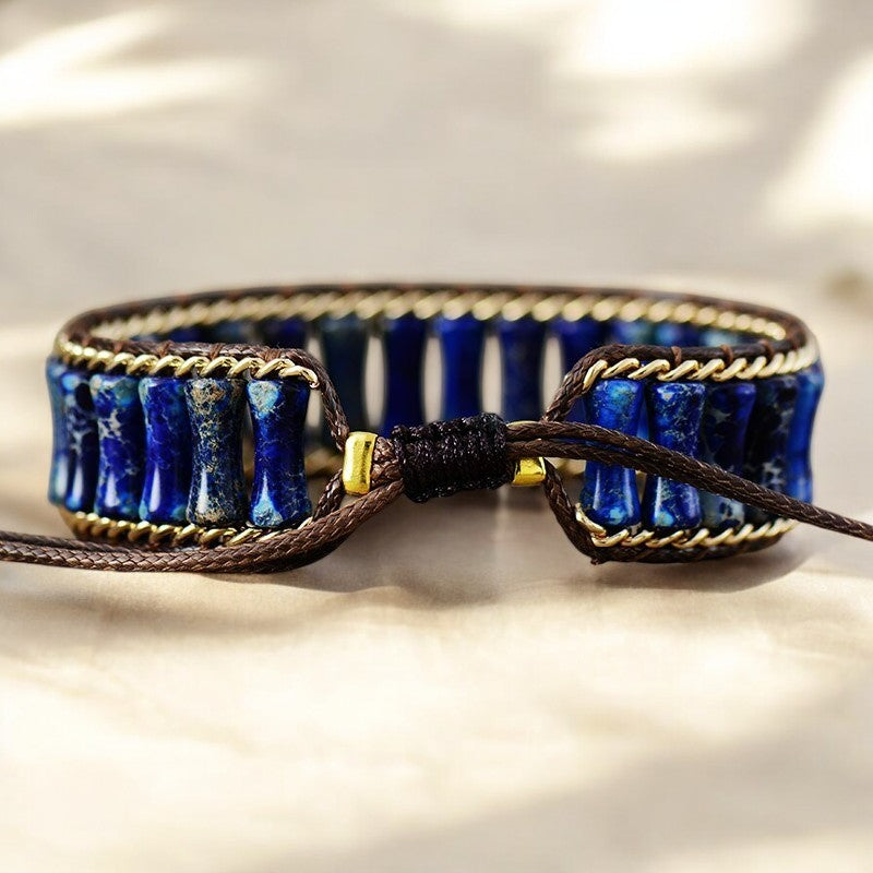Pulseira Mágica de Energia em Jaspe Azul