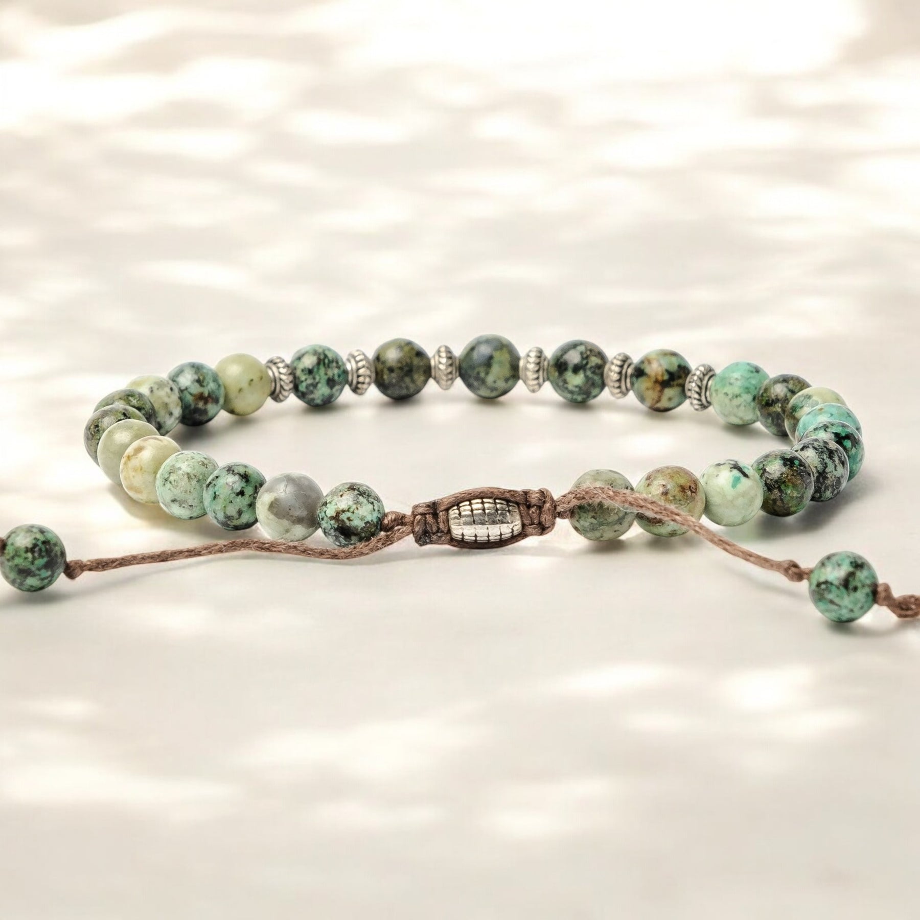 Pulseira Ragnar turquesa africana masculina