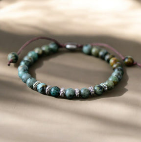 Pulseira Ragnar turquesa africana masculina