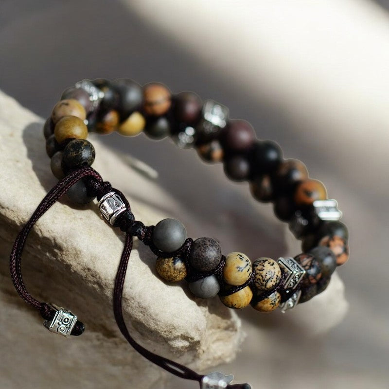 Pulseira de Jaspe Charmosa Masculina