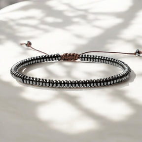 Pulseira de Pedra Hematita Masculina