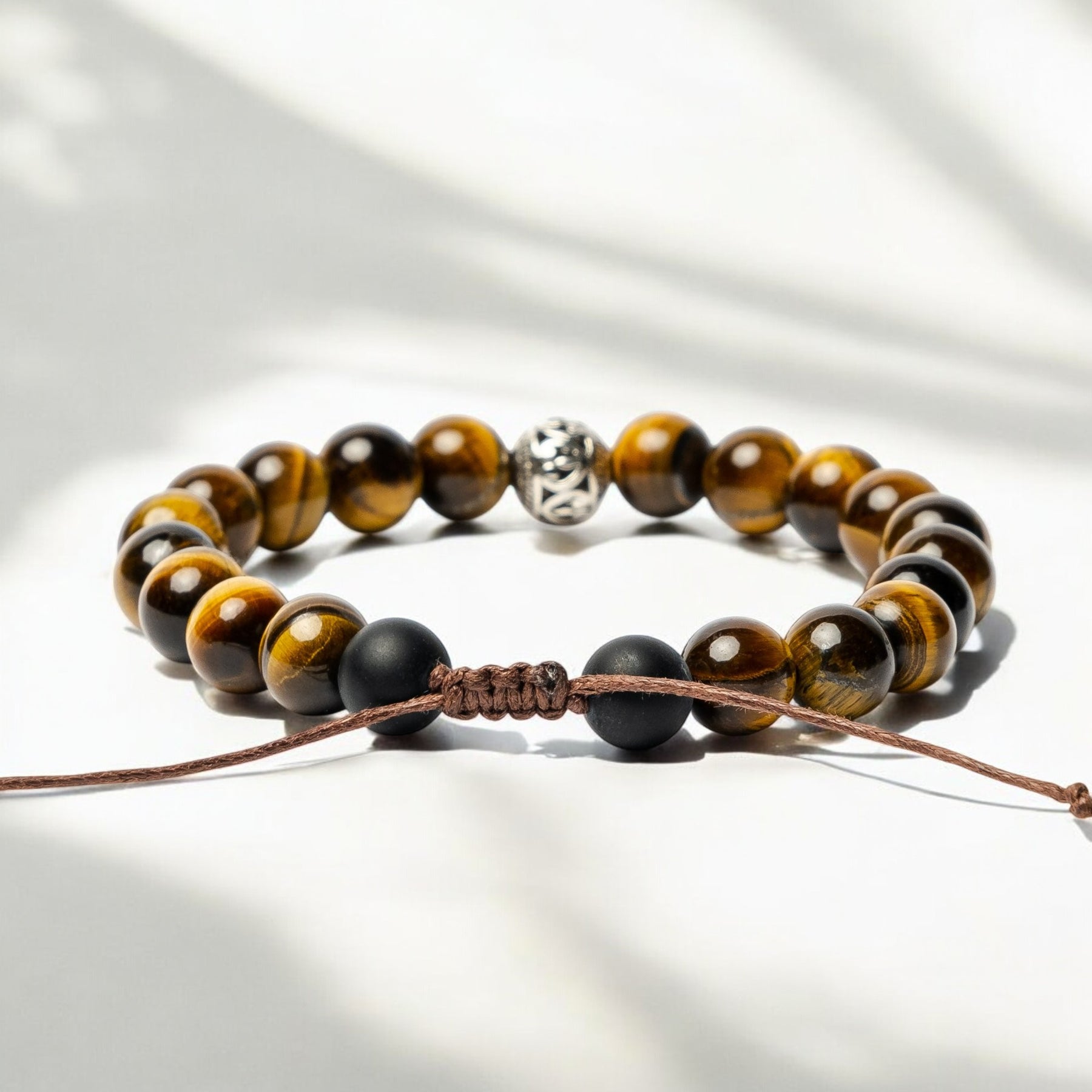 Pulseira Tibetana Olho de Tigre Masculino
