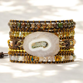 Pulseira de ágata da deusa do luar