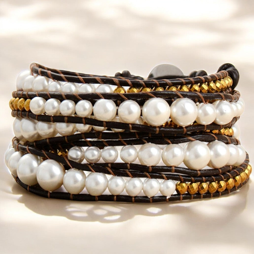Pulseira de Proteção de Pérolas