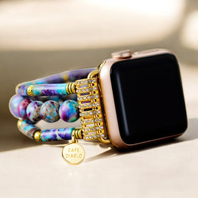 Pulseira Elástica Periwinkle Jasper para Apple Watch