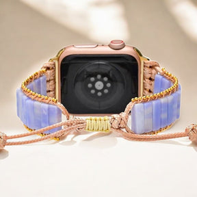 Pulseira de Ágata Ameixa para Apple Watch