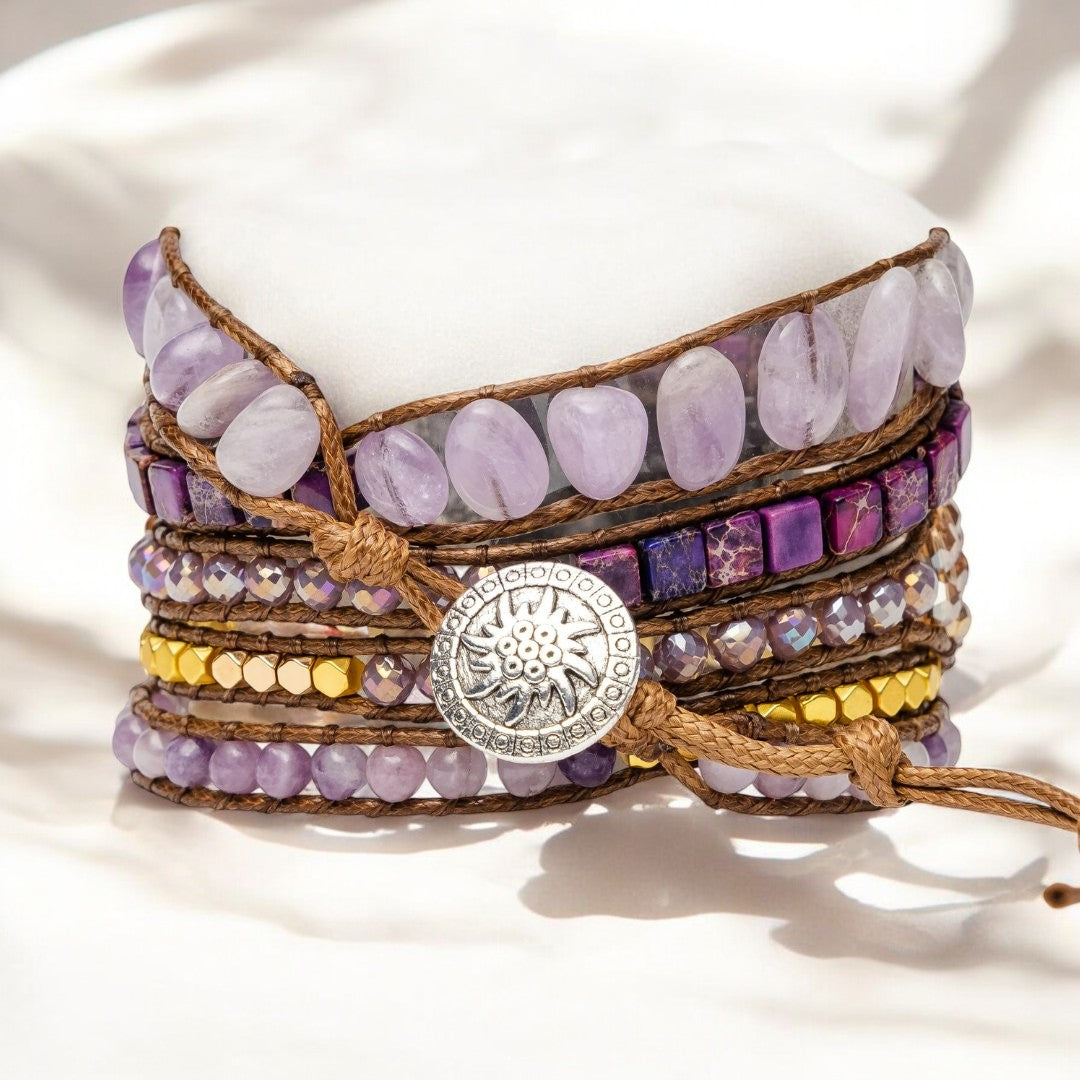 Pulseira Mágica de Jade Roxo para Apple Watch