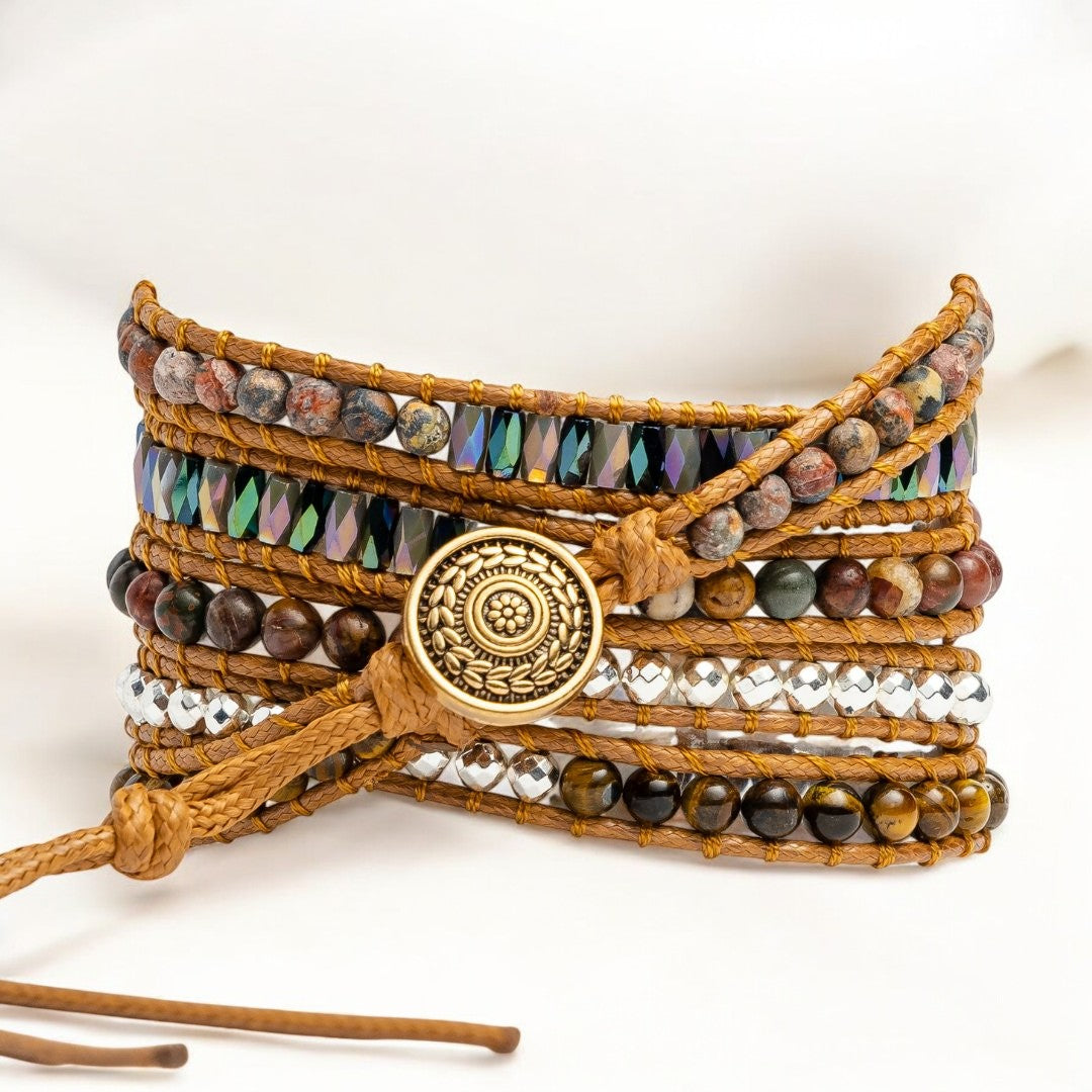Pulseira de relógio de maçã real olho de tigre