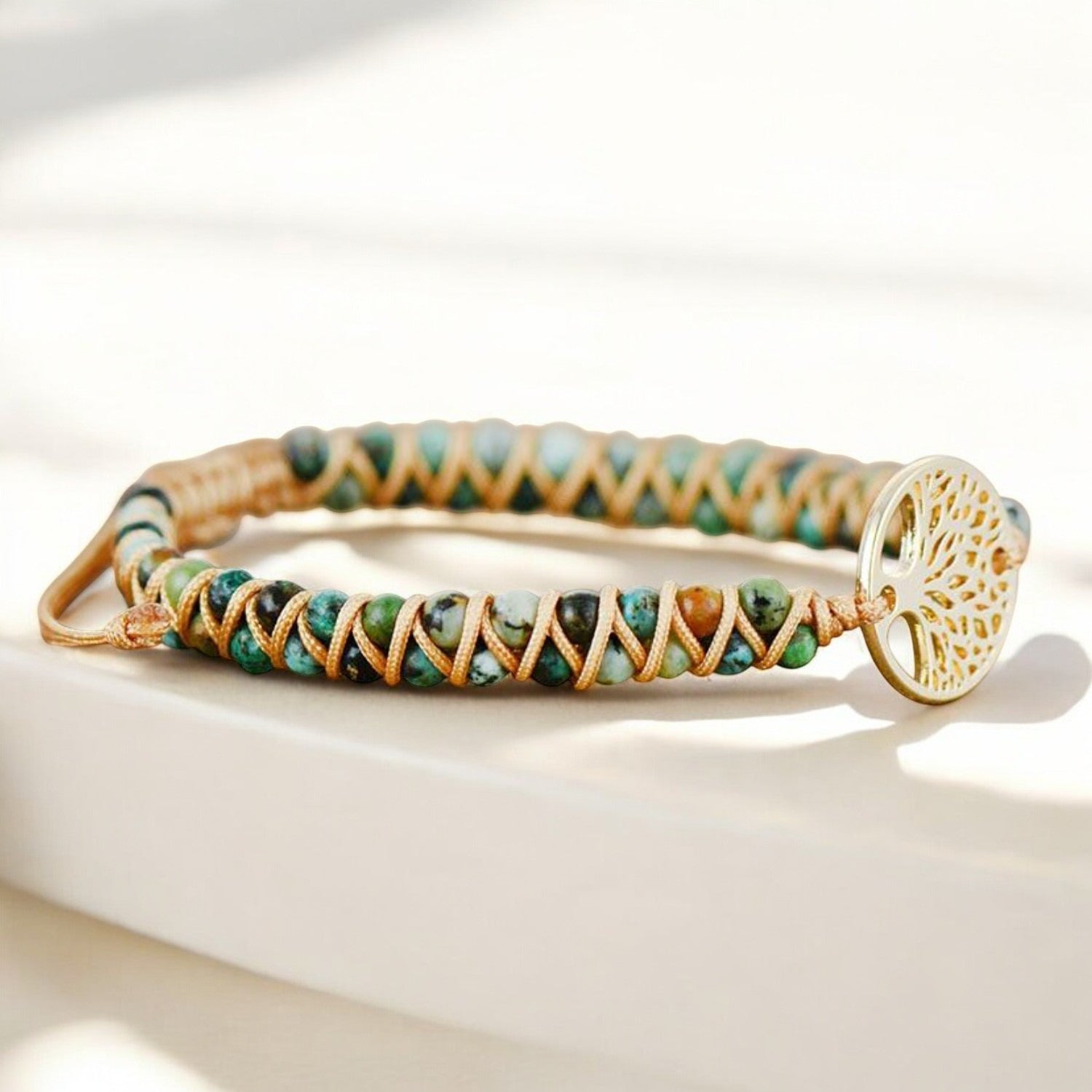 Pulseira Árvore da Vida de Jaspe Africano