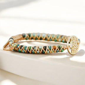 Pulseira Árvore da Vida de Jaspe Africano