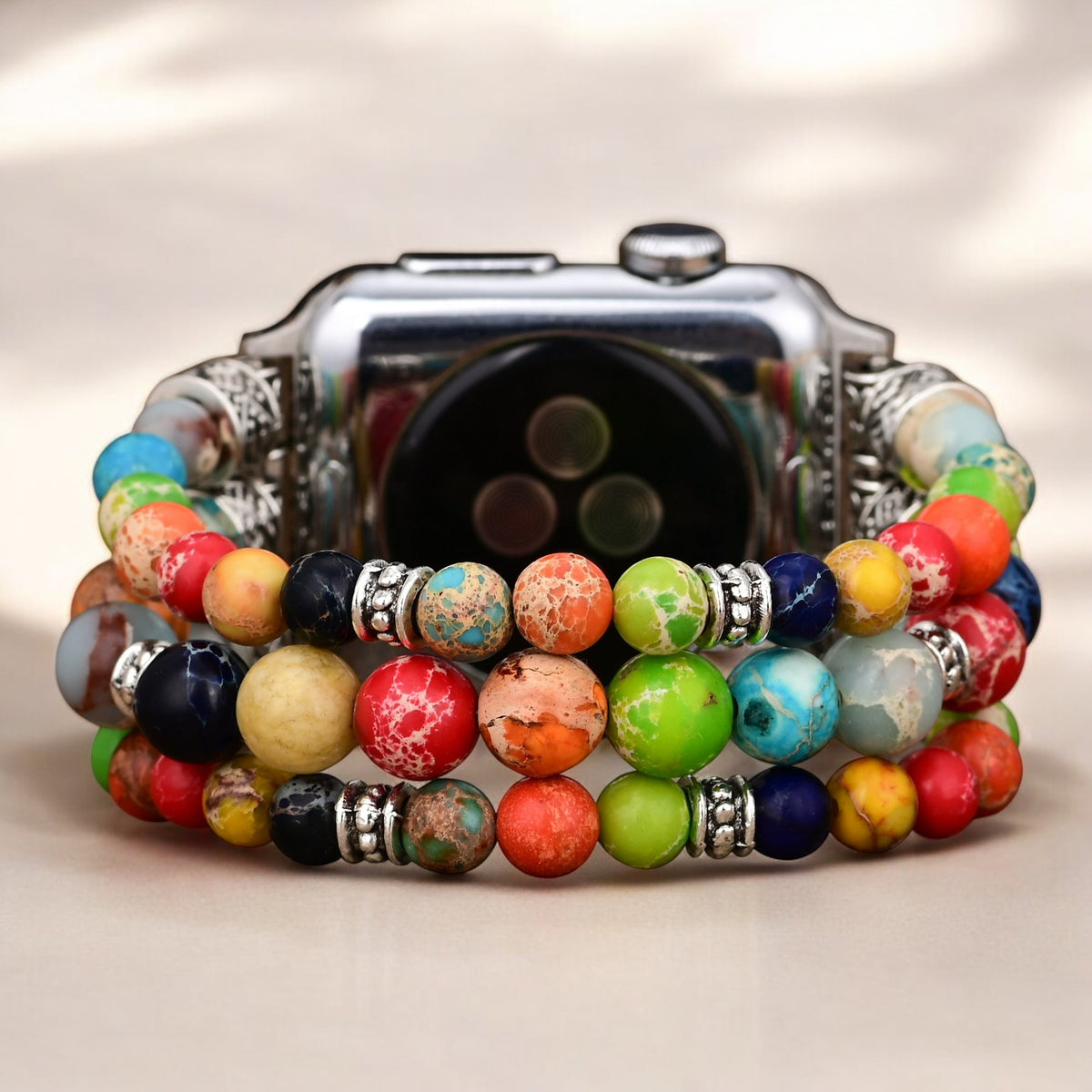 Pulseira Vibrante de Alongamento Chakra para Apple Watch