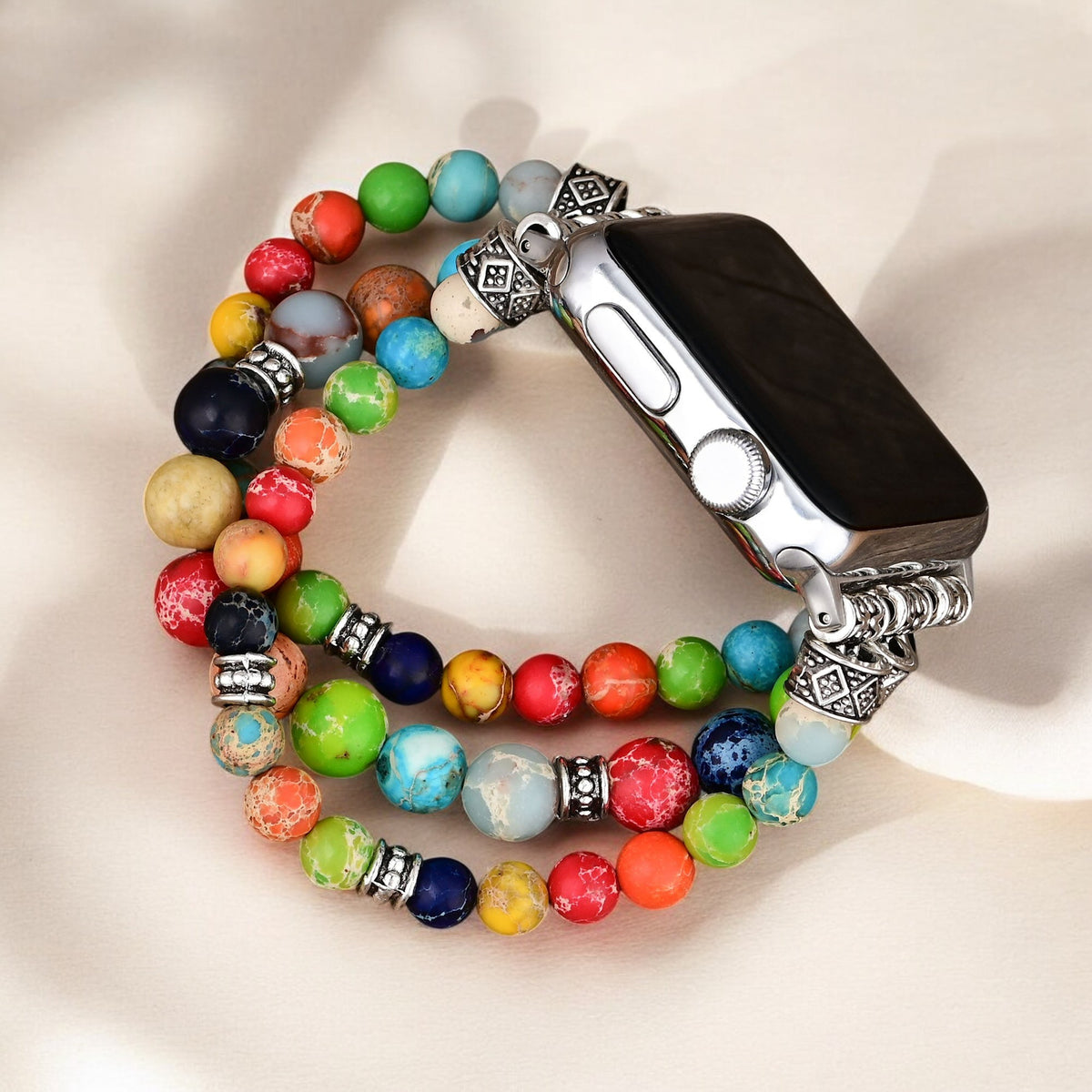 Pulseira Vibrante de Alongamento Chakra para Apple Watch