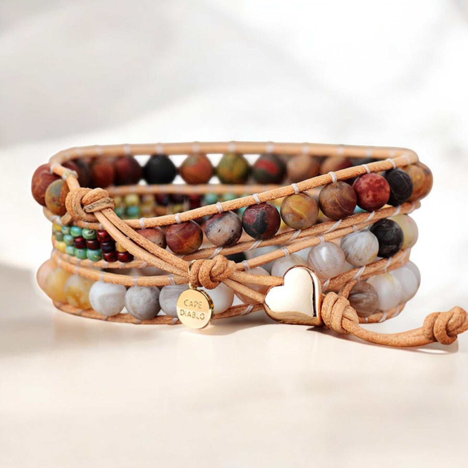 Pulseira Envolvente Vintage Jasper