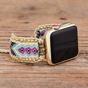 Golden Flower Apple Watch Strap - Cape Diablo