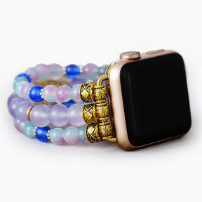 Lavender Gaze Stretch Apple Watch Strap - Cape Diablo