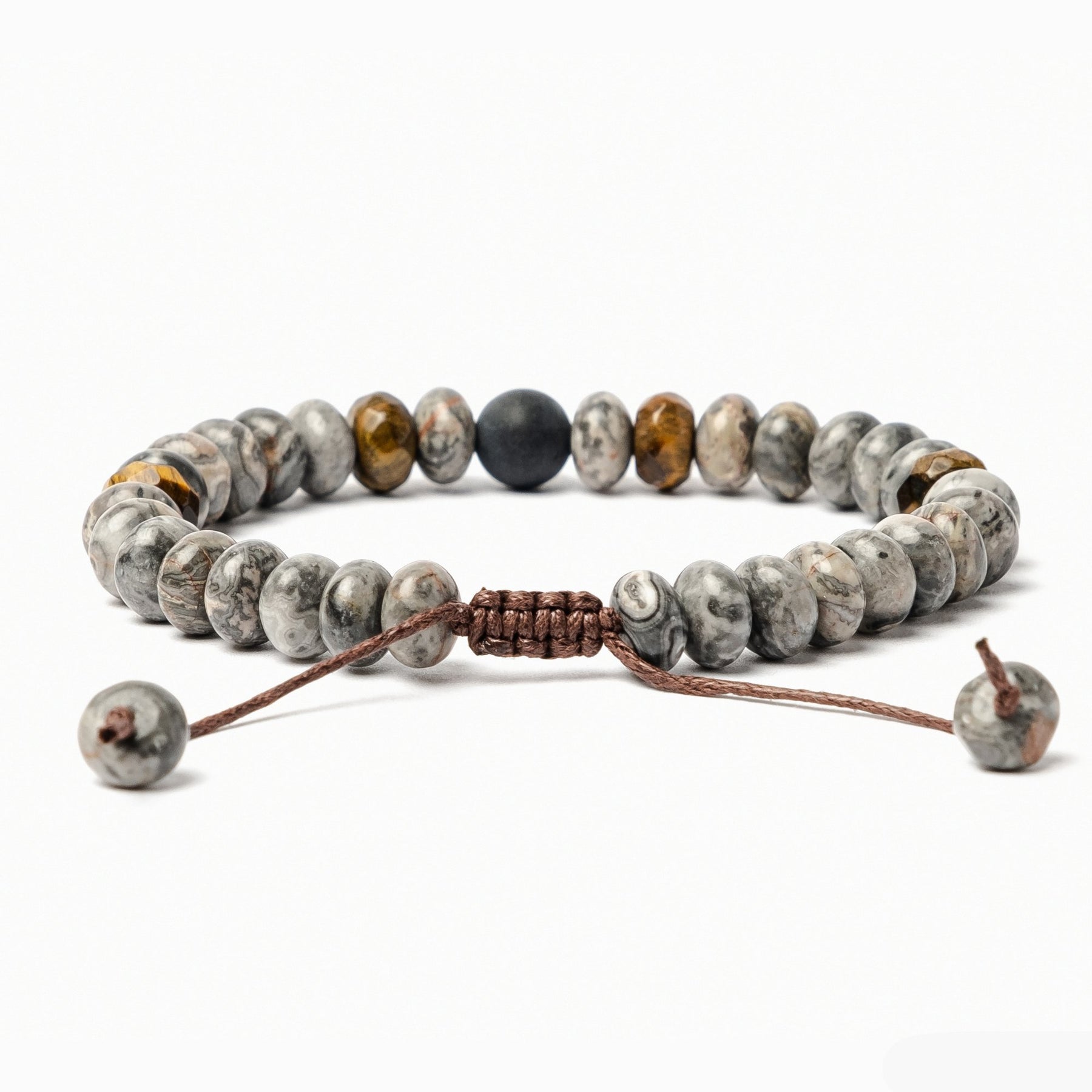 Men's Jasper & Tiger Eye Bracelet - Cape Diablo